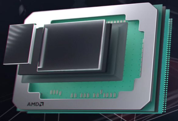 AMD Radeon Pro Vega mostrando sus componentes