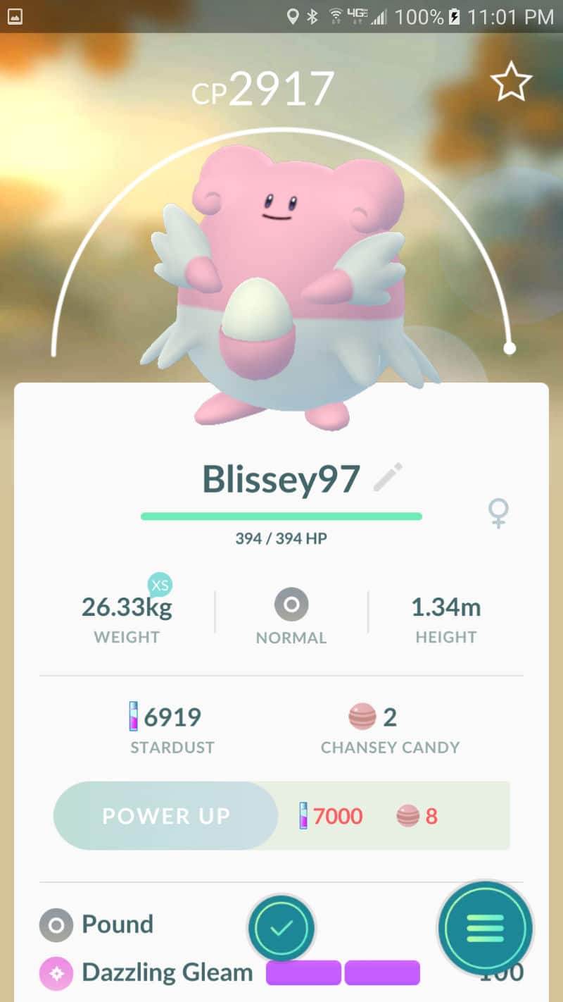 Blissey Pokémon GO vida
