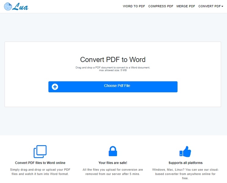 Convertidor PDF a Word