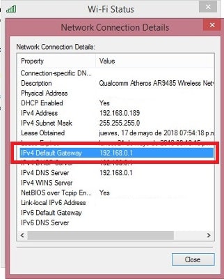 Cómo saber dirección IP router Windows paso 4