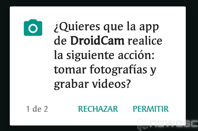 DroidCam app instalación 2