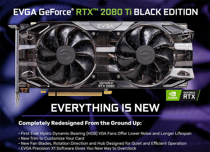 EVGA Geforce RTX 2080 TI Black Edition