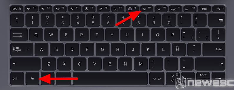 El rátón del portátil no funciona combinación teclado min