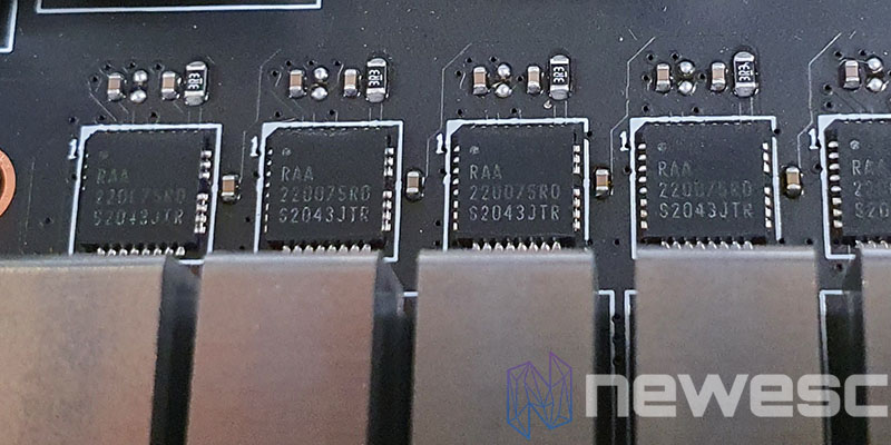 MSI MAG Z690 CARBON WIFI MOSFETS