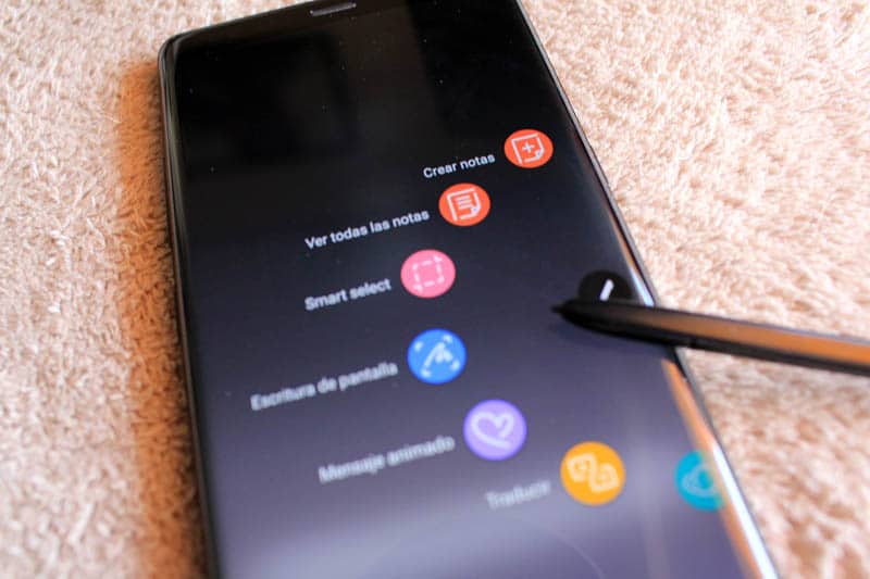 NewEsc Review Samsung Galaxy Note 8 menú S Pen
