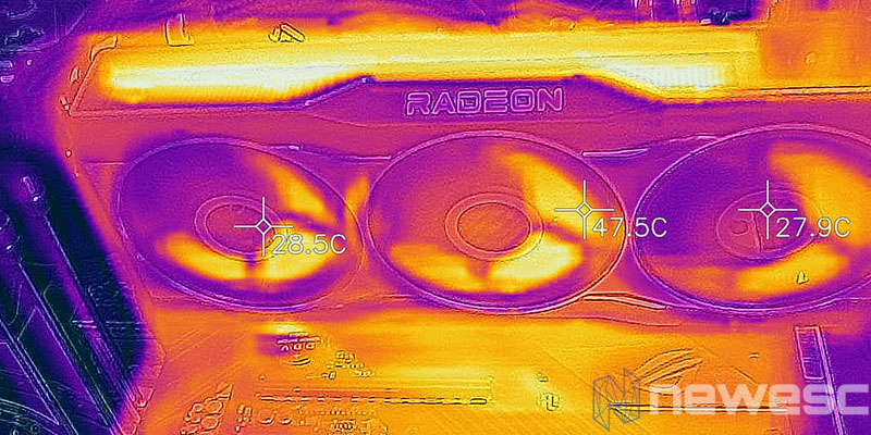 REVIEW AMD RADEON RX 6800 TEMPERATURAS FRONTAL