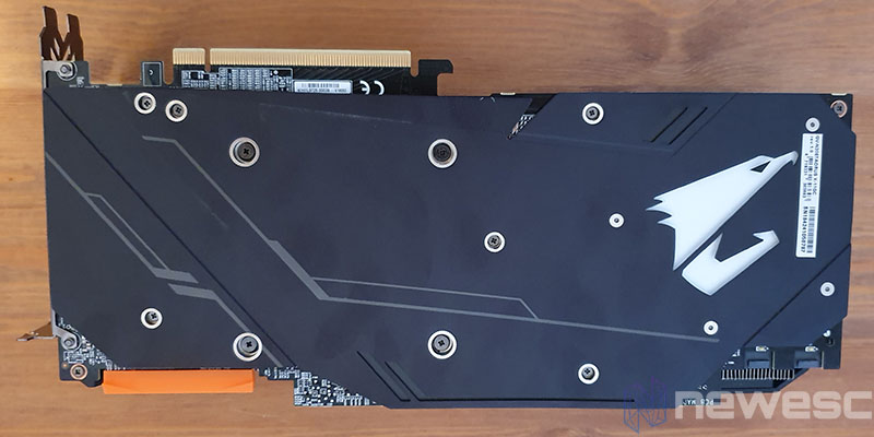 REVIEW AORUS RTX 2080 TI EXTREME BACKPLATE