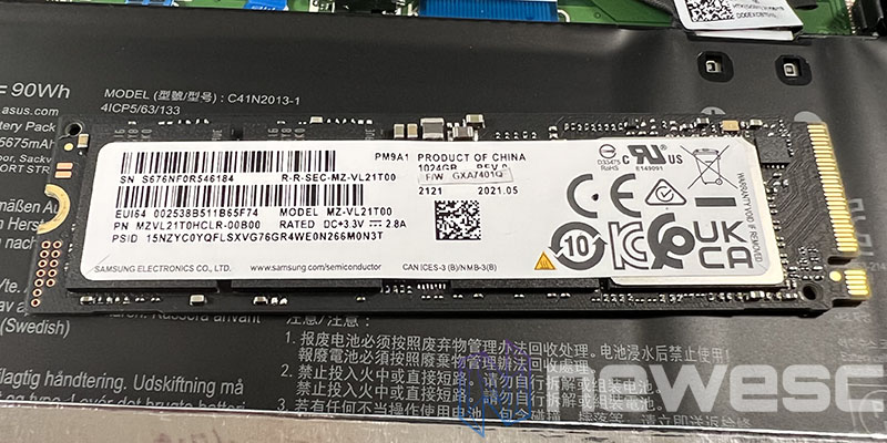 REVIEW ASUS PROART W7600 SSD SAMSUNG