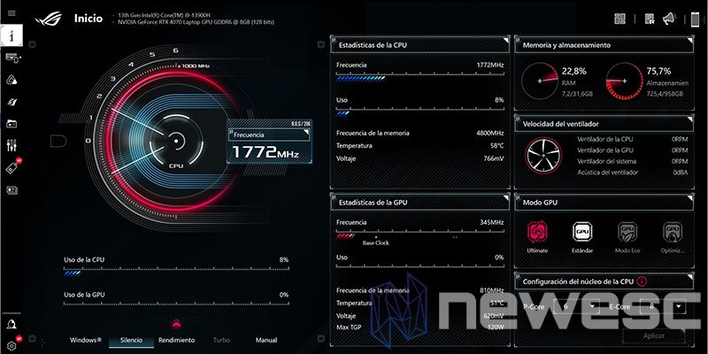 REVIEW ASUS ROG FLOW X16 GV601V ARMOURECRATE