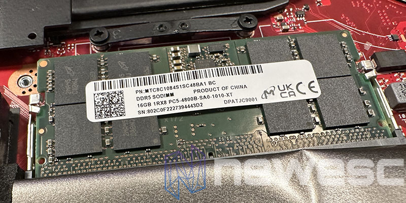 REVIEW ASUS ROG FLOW X16 GV601V MEMORIA DDR5