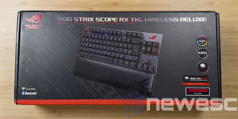 REVIEW ASUS ROG STRIX SCOPE RX TKL WIRELES DELUXE EMBALAJE