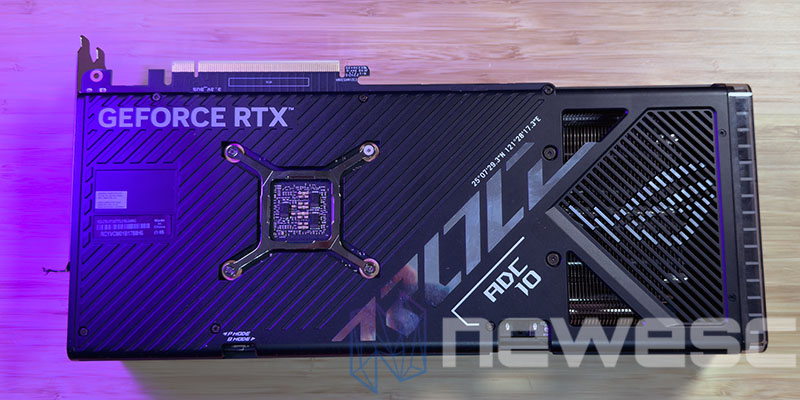 REVIEW ASUS ROG Strix RTX 4070 Ti SUPER OC Edition BACKPLATE 1