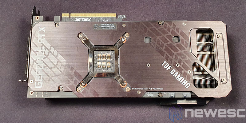 REVIEW ASUS TUF RTX 3080 OC BACKPLATE