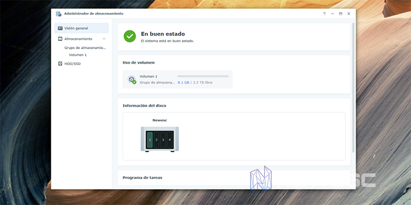 REVIEW SYNOLOGY DISKSTATION DS423+ GESTION DEL ALMACENAMIENTO