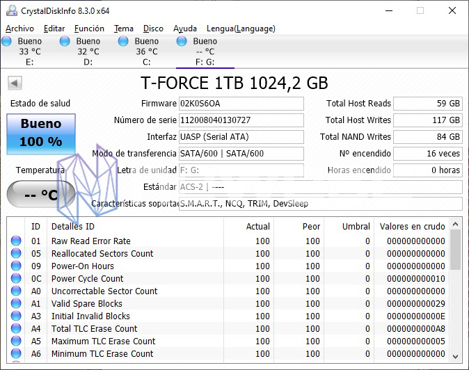 REVIEW TFORCE TOUCH TREASURE 1TB CRYSTALDISKINFO