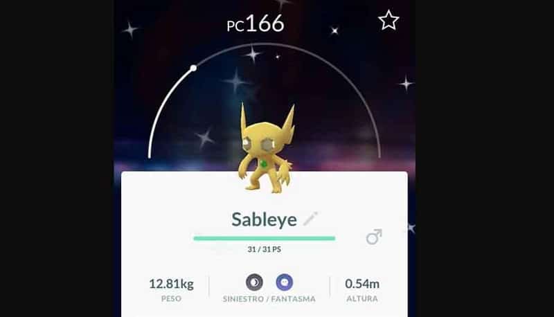 Sableye Shiny Pokemon Go