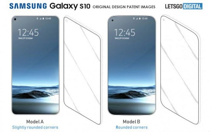 Samsung Galaxy S10 patente