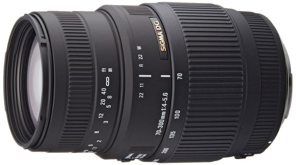 Sigma 70-300 mejores cámaras reflex baratas