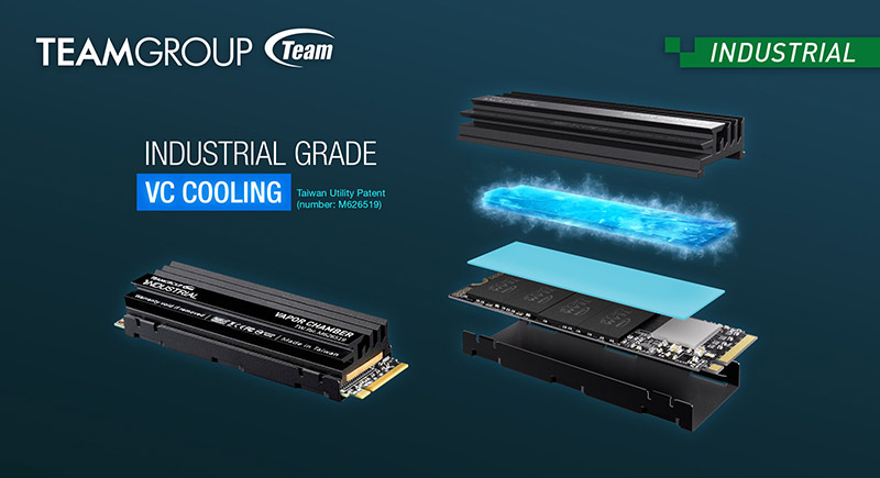 TEAMGROUP Launches Industrys First Industrial Grade VC Cooling M.2 SSD