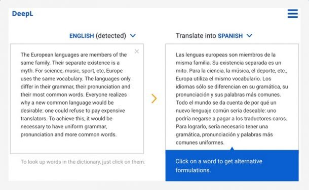 Traducción de DeepL Ingles-Español