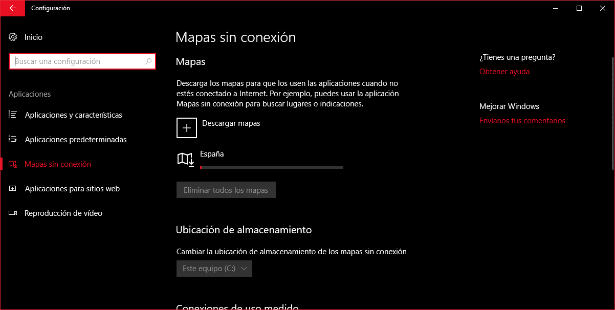 Trucos Windows 10 - Usar los mapas sin conexión a Internet