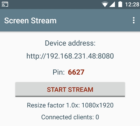 Ver la pantalla del móvil en la PC con Screem Stream Over HTTP