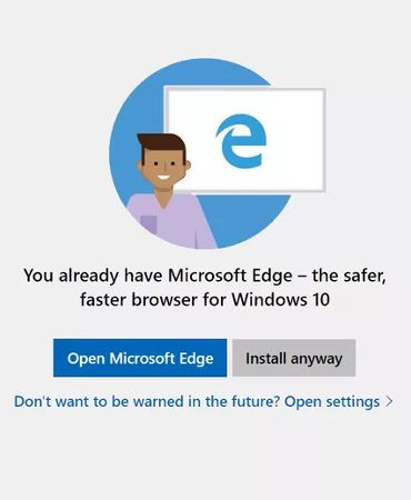 Windows 10 ventana emergente
