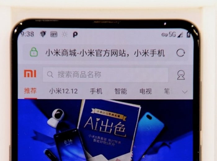 Xiaomi Mi Mix 3 presentando tecnología 5G