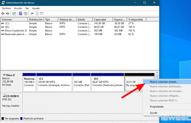 Cómo Particionar Disco Duro Windows 10 Newesc 5515