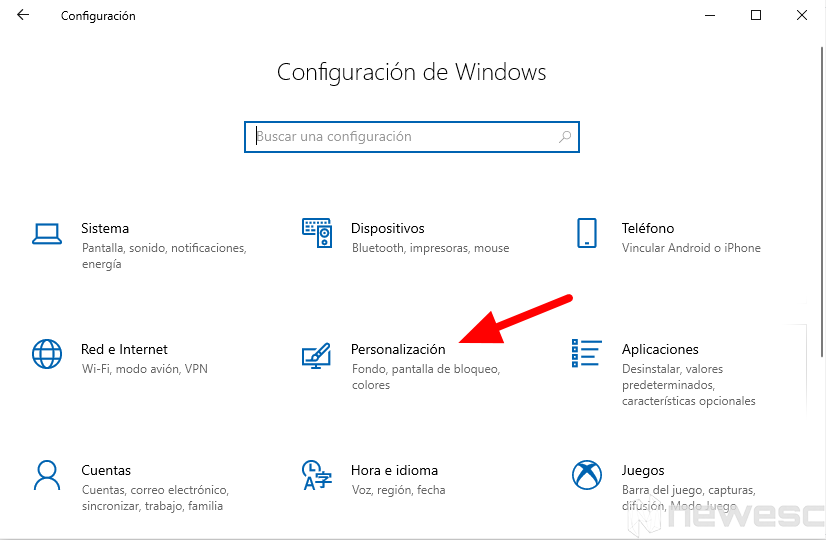 configuracion windows