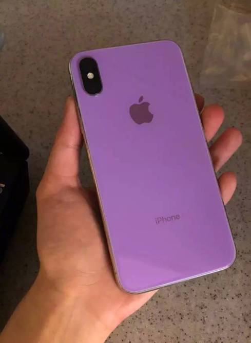 iPhone X 2018 púrpura