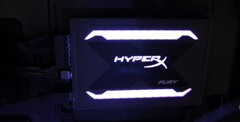kingston hyperX fury rgb SSD iluminacion