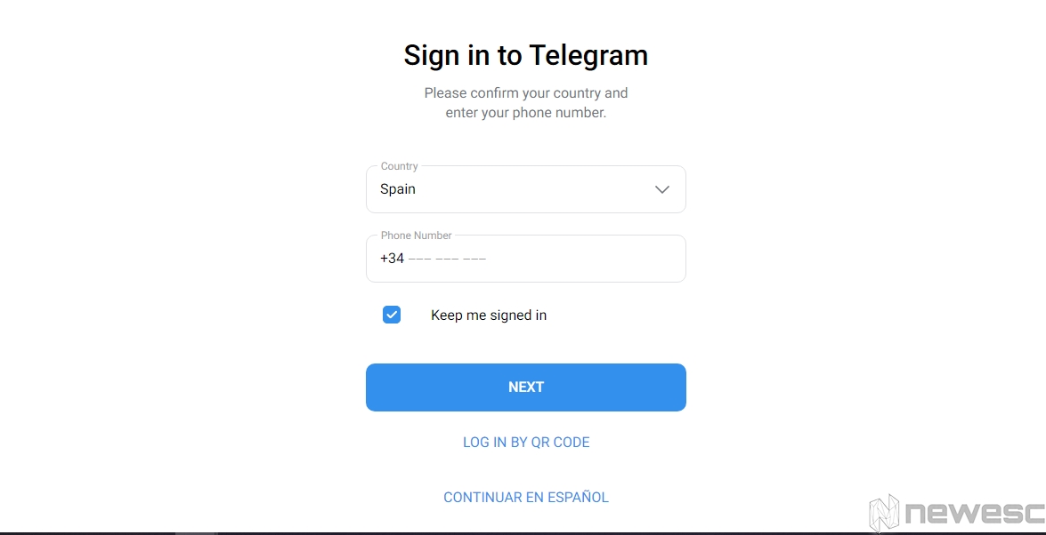 registro de telegram