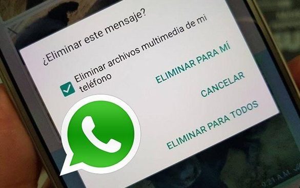 whatsapp: opción para eliminar mensajes